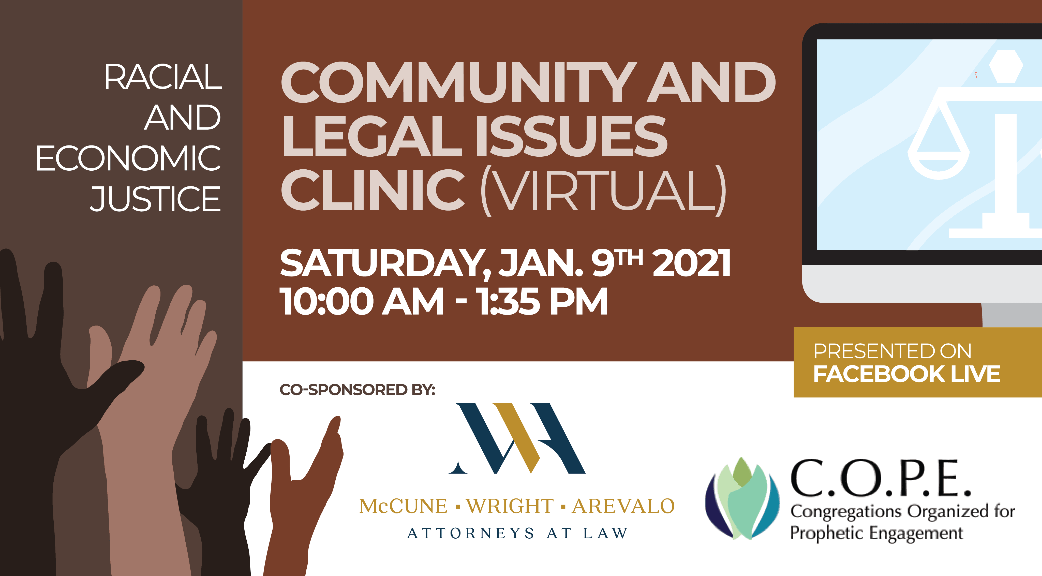 FREE virtual community and legal issues clinic