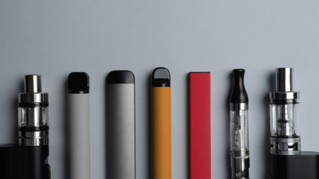 Different types of e-cigarette devices