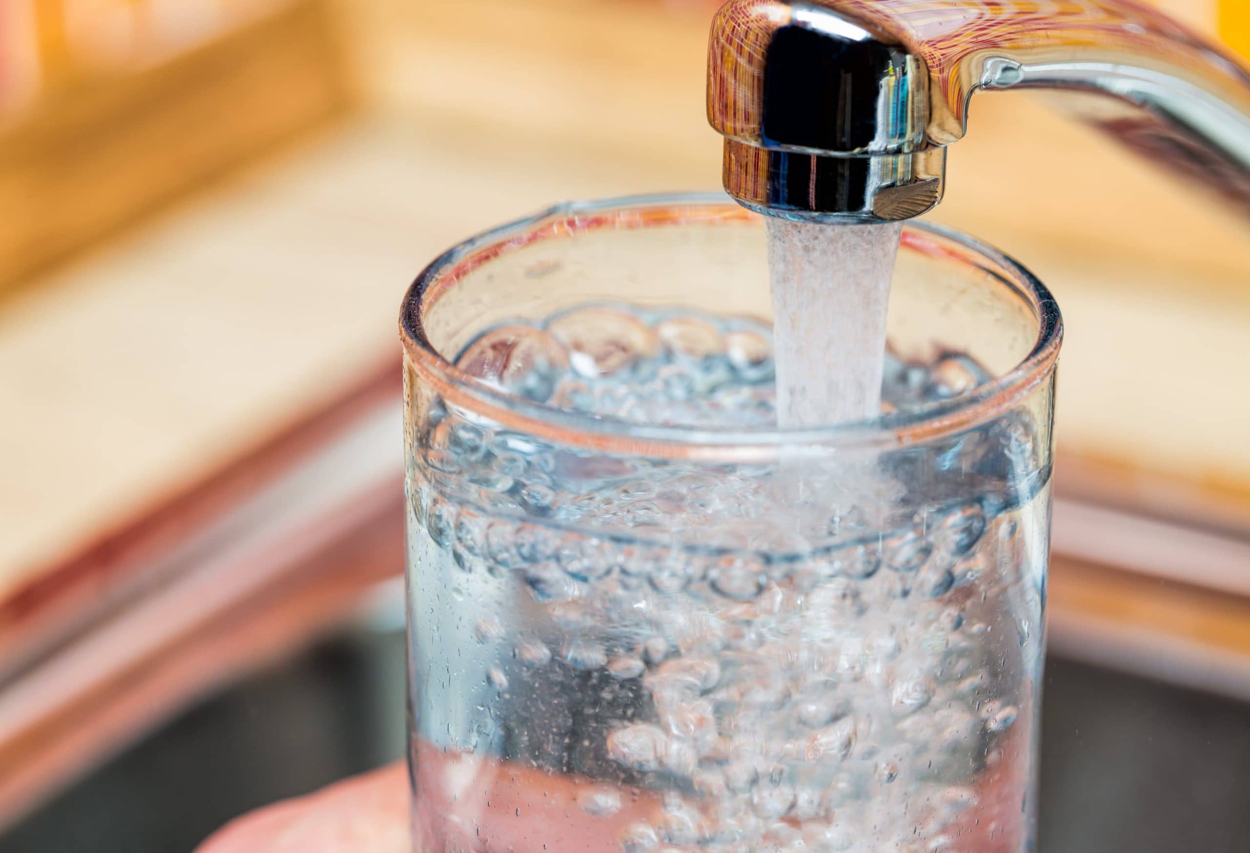 Drinking water with common water contaminants