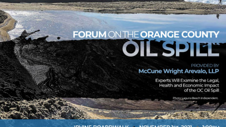 Promotional image for Forum on the Orange County Oil Spill