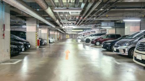 Inside a Parking Structure