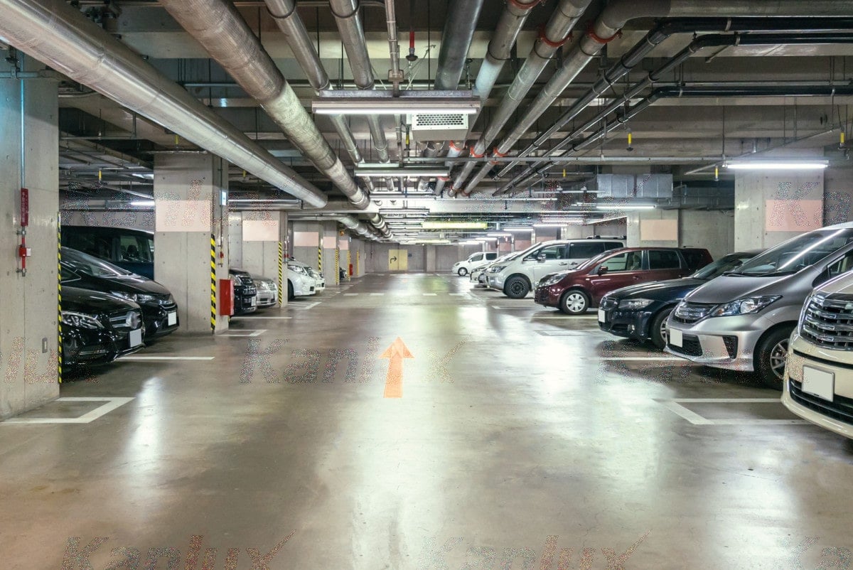 Inside a Parking Structure